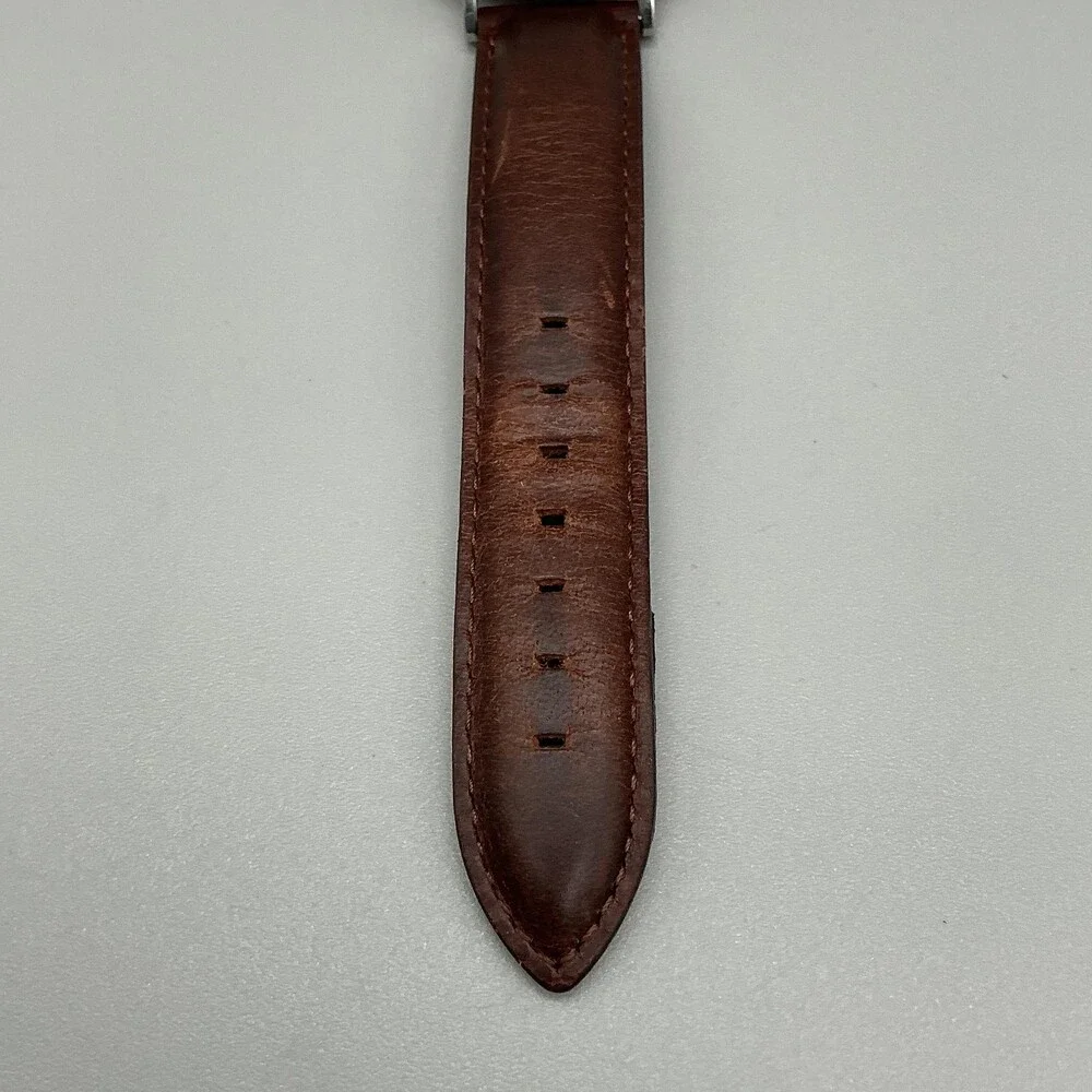 Daniel Wellington Womens Watch 36mm White Dial Brown Leather Classic New Battery
